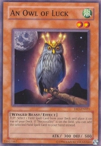 YuGiOh! TCG karta: An Owl of Luck