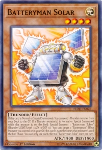YuGiOh! TCG karta: Batteryman Solar