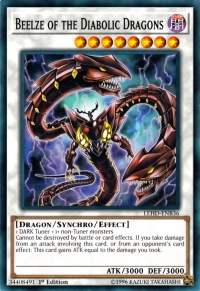 YuGiOh! TCG karta: Beelze of the Diabolic Dragons