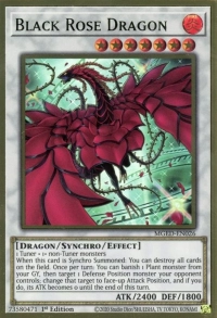 YuGiOh! TCG karta: Black Rose Dragon