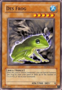 YuGiOh! TCG karta: Des Frog