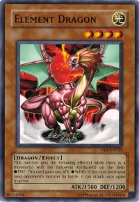 YuGiOh! TCG karta: Element Dragon