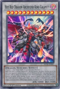 YuGiOh! TCG karta: Hot Red Dragon Archfiend King Calamity