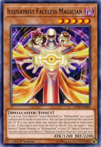 YuGiOh! TCG karta: Illusionist Faceless Magician