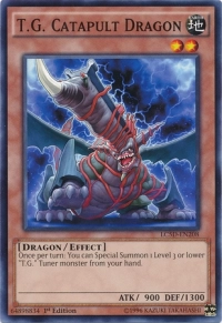 YuGiOh! TCG karta: T.G. Catapult Dragon
