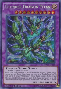 YuGiOh! TCG karta: Thunder Dragon Titan