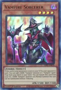 YuGiOh! TCG karta: Vampire Sorcerer
